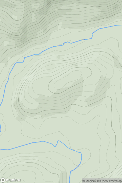 Thumbnail image for Beinn Bheag [Moidart and Ardnamurchan] showing contour plot for surrounding peak